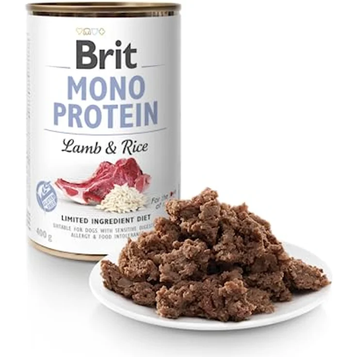 Brit Mono-Protein: Lamm und Reis, 400 g Nassfutter für Hunde – Bild 2