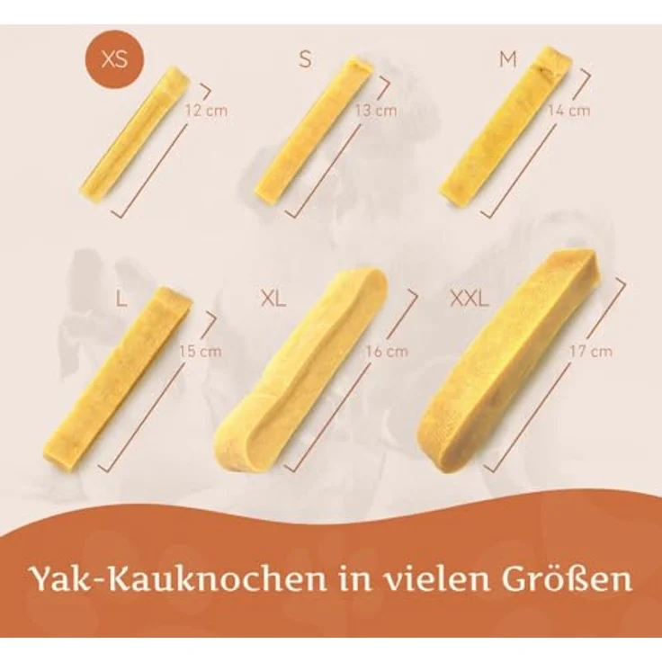 Wildfang® Yak-Kausnacks für Hunde, XS (ca. 21 g) – Himalaya Yak-Käse Hundekaustangen, natürliche Dentalsticks zur Zahnpflege für Hunde unter 10 kg, 3er-Pack – Bild 3