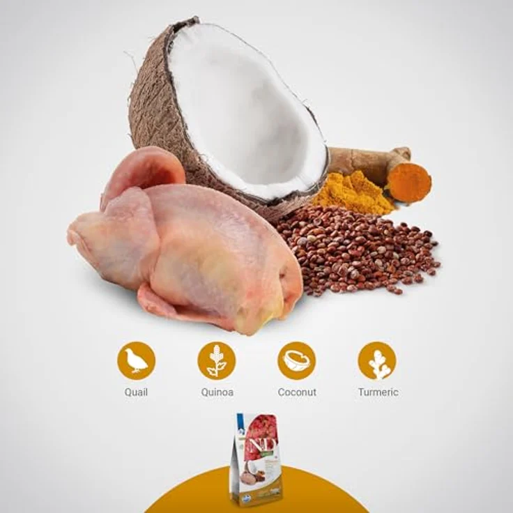 Farmina N&D Quinoa Adult Pellets, Trockenfutter für Katzen mit Wachtel und Kokosnuss, 1,5 kg, ohne Mais, reich an Vitaminen und natürlichen Antioxidantien – Bild 5