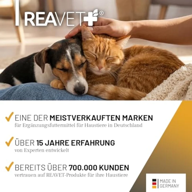 ReaVET Immun Aufbau-Tropfen für Hunde & Katzen, 100 ml, Multivitamin Liquid mit Vitamin C & Zink, zur Stärkung des Immunsystems und Abwehrkräfte, ohne Zusatzstoffe, hergestellt in Deutschland – Bild 5