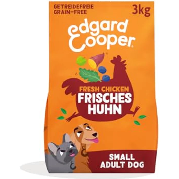 Edgard & Cooper Adult Frisches Freilaufhuhn, getreidefreies Hunde-Trockenfutter, 3 kg – Bild 1