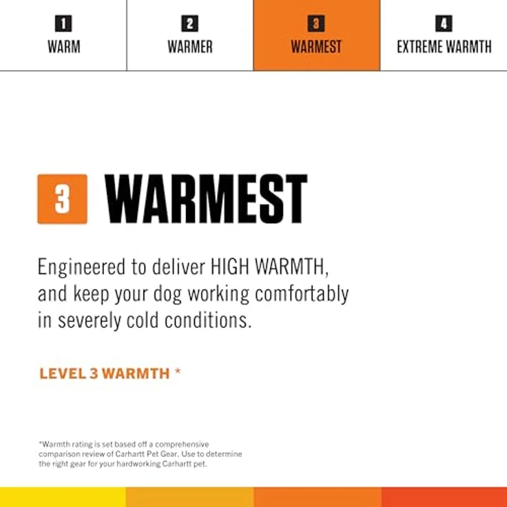 Carhartt Firm Duck Isolierter Hundemantel, Denim, strapazierfähig für kaltes Wetter, Größe M – Bild 4