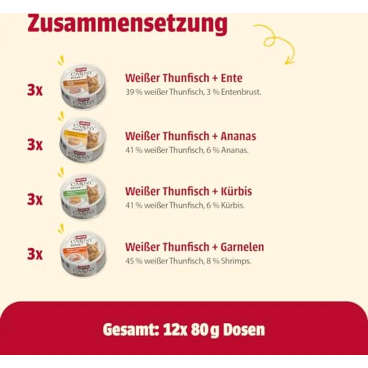 animonda Carny Ocean Katzen Nassfutter Meeresvielfalt Nr. 2, 12 x 80 g, ohne Getreide und Zucker, mit zartem Fischfilet und delikaten Beilagen – Bild 4