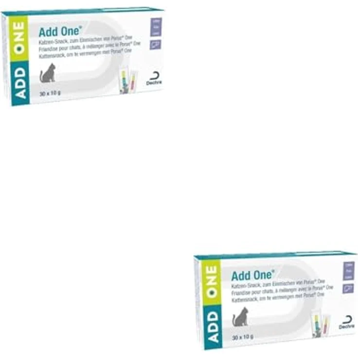 Porus Add One Leberwurst, Ergänzungsfuttermittel für Katzen, Doppelpack (2 x 30 x 10 g), ideal zum Einmischen von Porus One – Bild 1