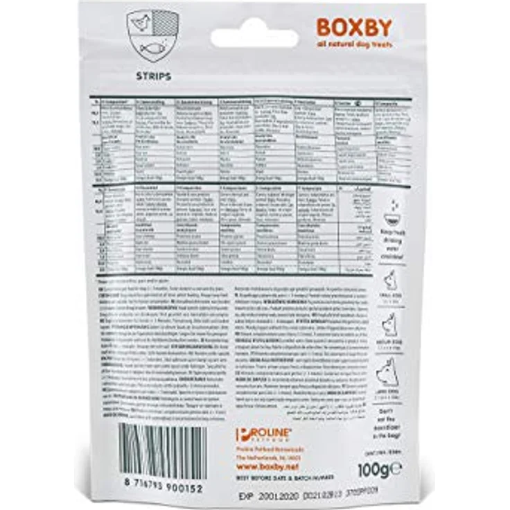 Proline Boxby Hühnchensnacks mit Fisch, 2er Pack (2 x 100 g), 100% natürliche Zutaten – Bild 2