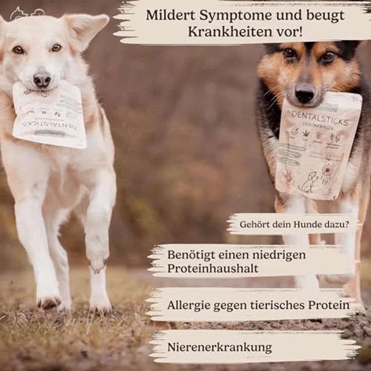 Hunderunde Dental Sticks Traumfänger, 21 STK für Hunde, vegane Zahnpflege mit Baldrian, Lavendel & Passionsblume, getreidefrei & allergikerfreundlich, täglicher Kaustick – Bild 5