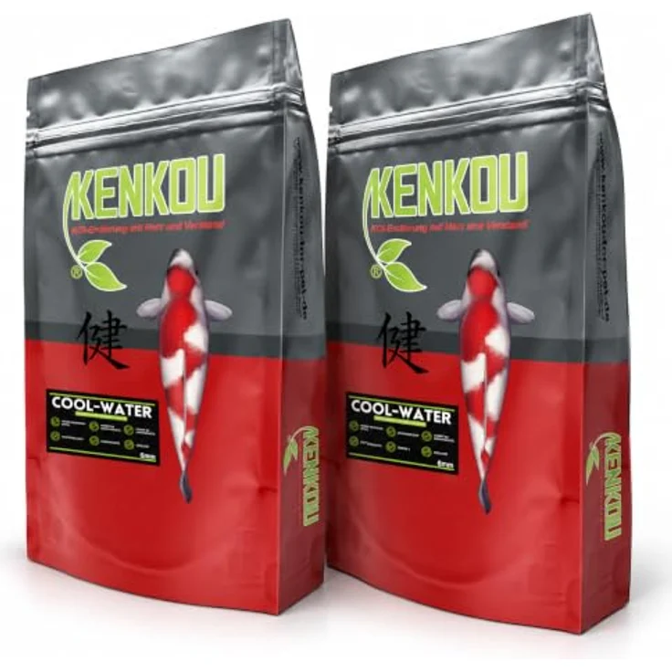 KENKOU COOL-Water 6mm, Fischfutter mit hohem Weizenkeimanteil und probiotischen Bakterien, 10 kg – Bild 1