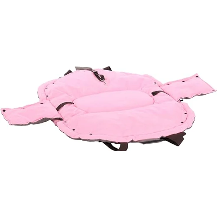 Flamingo Hundetasche Xenos Taupe, 2-in-1 Tragetasche und Liege, 62x26x28cm, Polyester mit Faserfüllung, verstellbare Schulterriemen, inklusive Aufbewahrungstasche – Bild 4