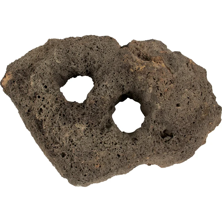 Aquadeco Carved Lava Dekoration, 2 Löcher, 10 Stück für Aquarien