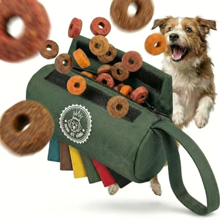 HUND IST KÖNIG Futterdummy klein, Apportierbeutel für Hunde mit 0,7L Fassungsvermögen, inkl. Trainings-eBook für alle Hunderassen – Bild 1