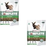 Versele-Laga Complete Cuni Adult, Alleinfuttermittel für ausgewachsene Kaninchen, 2 x 500 g, Schmackhafte All-in-one Pellets mit langen Fasern und Kräutern