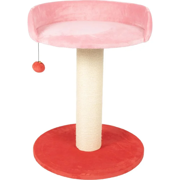 Europet Bernina Kratzbaum Berry Breeze, kompakter Katzenkratzbaum aus starkem Sisal mit weichem Plüsch, rosa, Maße: 50 x 50 x 64 cm