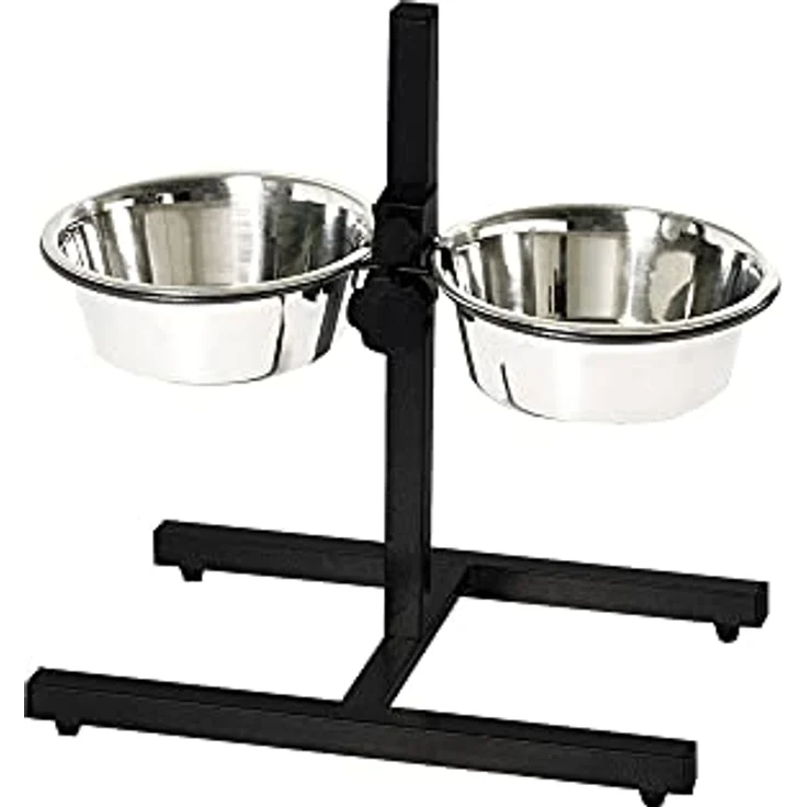 Nobby Napf-Set Napfständer verstellbar Diner Bar, schwarz – Bild 1
