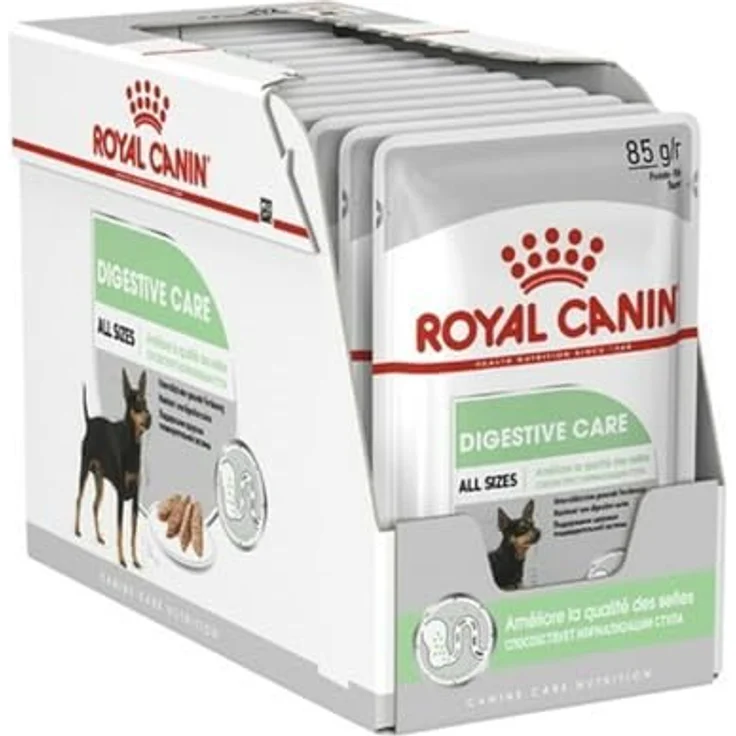 Royal Canin Digestive Care, Nassfutter für Hunde mit empfindlicher Verdauung, 12x85g, ausgewogene Rezeptur zur Unterstützung der Darmflora – Bild 1