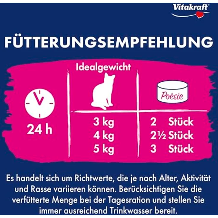 Vitakraft Poésie Mousse, Nassfutter Katze mit Ente, luftige Mousse, ohne Zucker und Getreide, 12x 85g – Bild 5