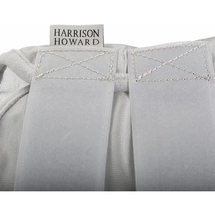 Harrison Howard CareMaster Pferde Fliegenmaske mit UV-Schutz, Ohren- und Nasenschutz, anatomisches Design, Silber/Lila, Warmblut (L) – Bild 3