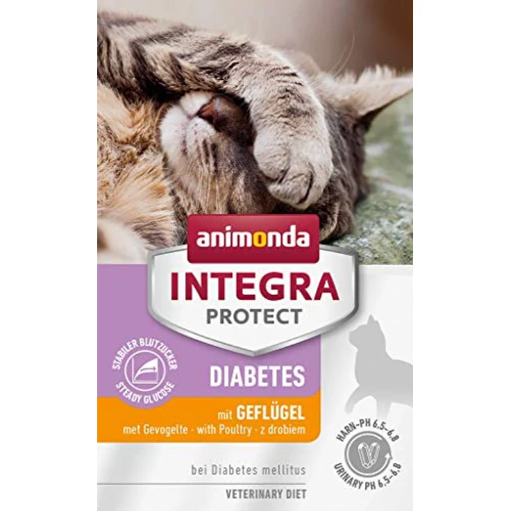 Animonda INTEGRA PROTECT Katzenfutter nass Diabetes Geflügel, Diätalleinfutter für zuckerkranke Katzen, 6 x 100g, ohne Zuckerzusatz, hoher Proteingehalt – Bild 2