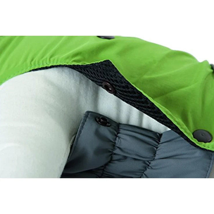 Kerbl Pet Outdoor Hundemantel Vancouver, wind- und wasserabweisend, grün/grau, 45 cm mit abnehmbarer Fleeceeinlage – Bild 4