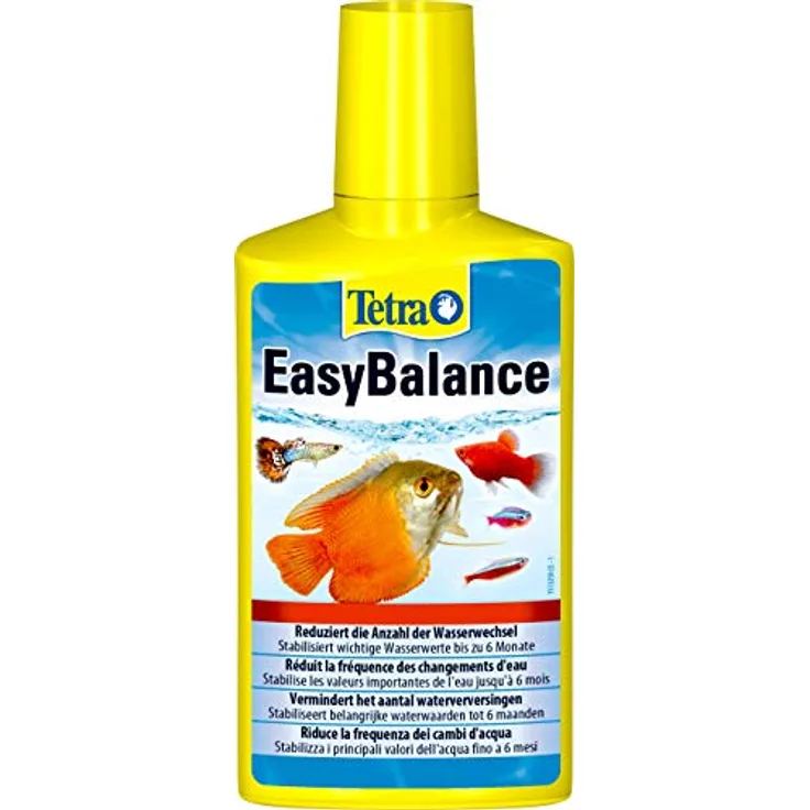 Tetra EasyBalance, Langzeitpflege für biologisch gesundes Aquariumwasser mit stabilisierten KH- und pH-Werten, 250 ml Flasche