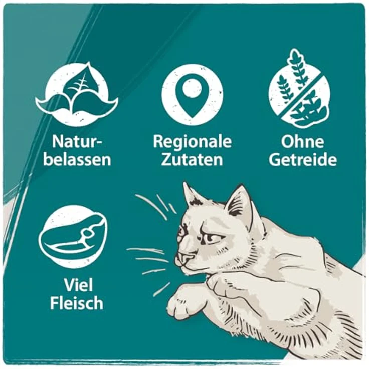 Venandi Animal Premium Katzenfutter, Truthahn Monoprotein Nassfutter, getreidefrei, naturbelassen, 6er Pack (6 x 200g) – Bild 5