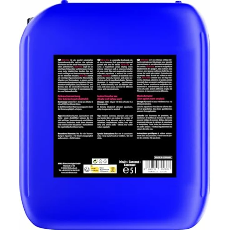 ARKA Meerwasser Korallenversorgung 5000 ml – All-In-One mit Kalzium, Magnesium, Jod & über 70 Nährstoffen für SPS, LPS & Weichkorallen – Bild 2