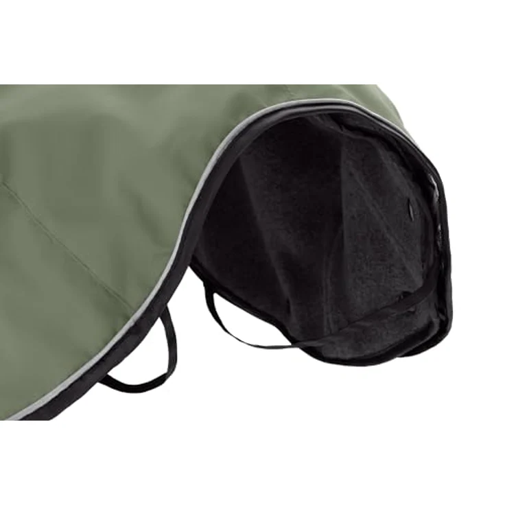 Hunter Tierbedarf Hundemantel Uppsala mit 2in1 Funktion, reflektierenden Paspeln und wasserfestem Zwei-Wege-Reißverschluss, altrosa / khaki - Größe 27,5 / 32,5 / 37,5 / 42,5 / 47,5 – Bild 8