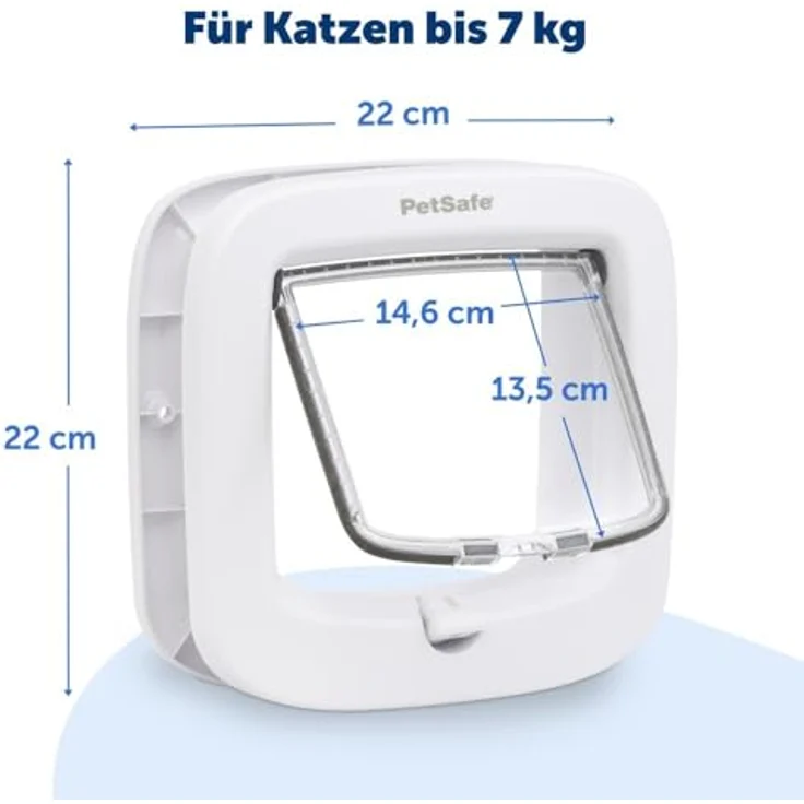 PetSafe Staywell® Luxus manuelle Katzenklappe, 4 Verschlussoptionen, energieeffizient, weiß – Bild 7