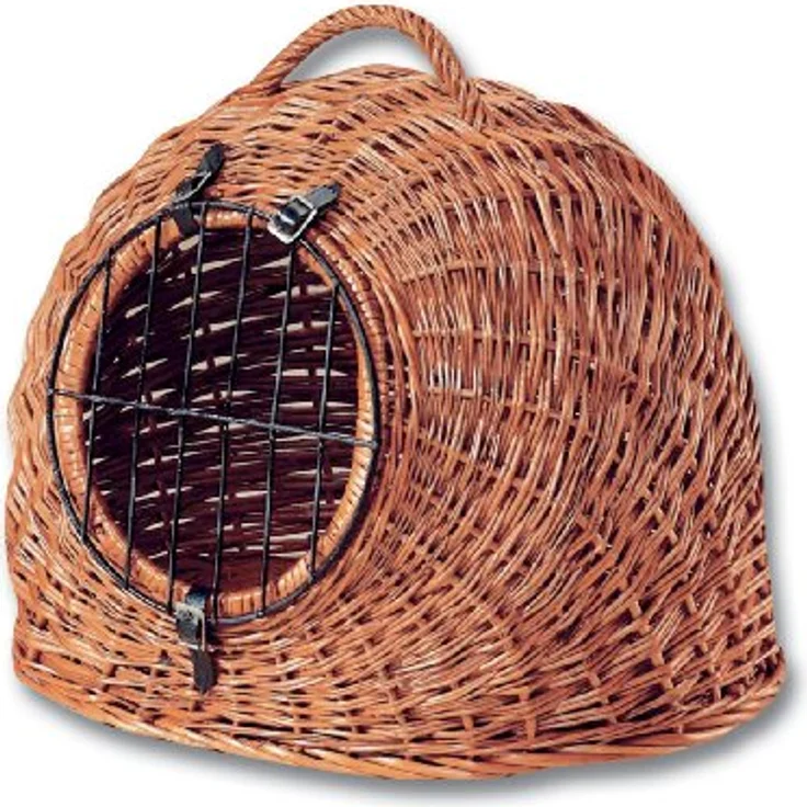 Aumüller Tierreisebox Katzenhöhle/Transportkorb aus Vollweide, lackiert - 60 cm, Made in Germany – Bild 2