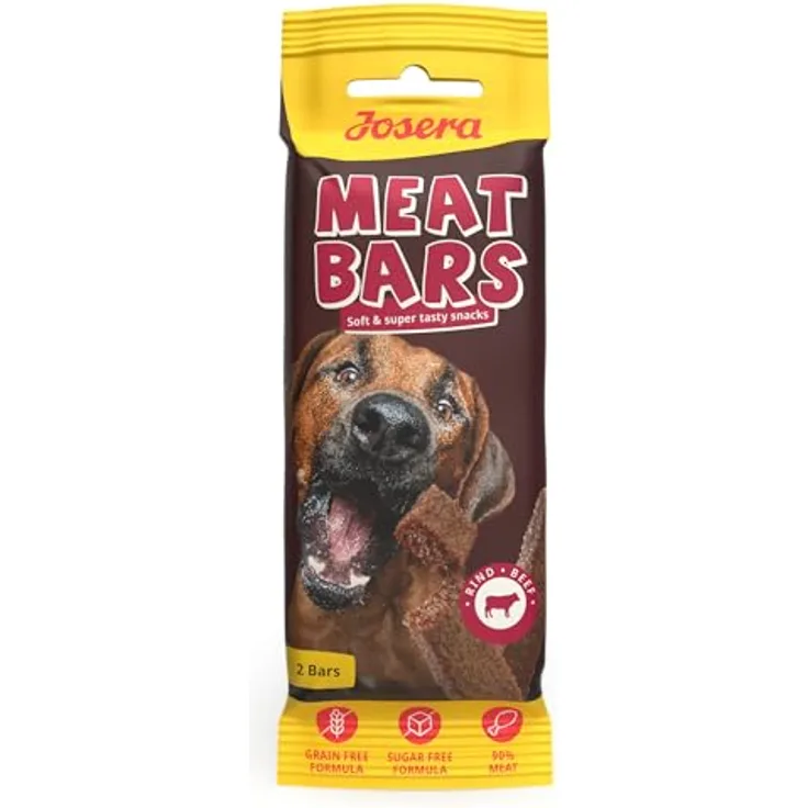 Josera Meat Bars Beef, Snackwurst aus Rindfleisch, 40g, schonend getrocknet