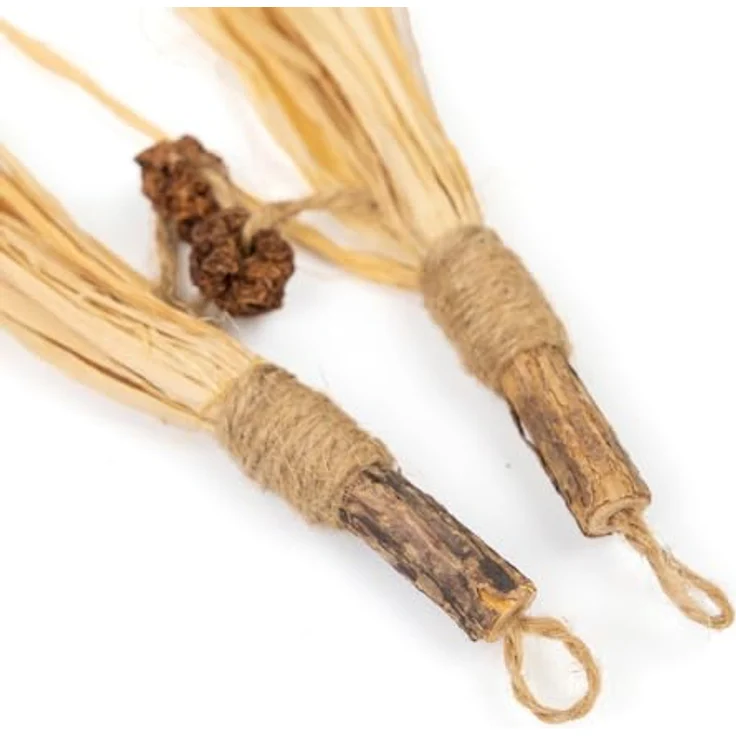 CanadianCat Company Matatabi Sticks mit Bast, Katzenspielzeug zur Förderung der Zahngesundheit, 2 Stück, für kleine bis mittelgroße Katzen – Bild 5