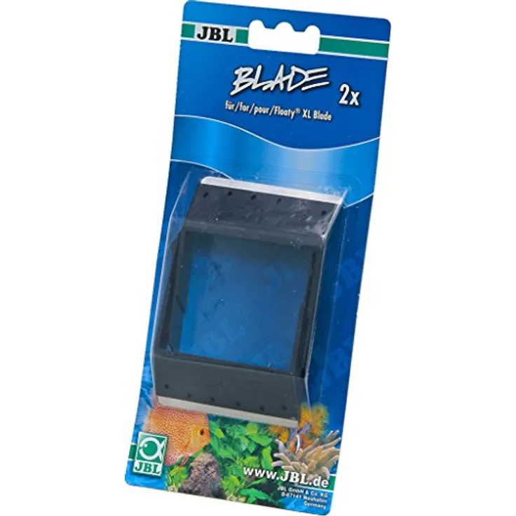 JBL Floaty Blade L/XL, Scheibenreiniger für Aquarien mit austauschbaren stumpfen Klingen zur Entfernung von Kalkalgen