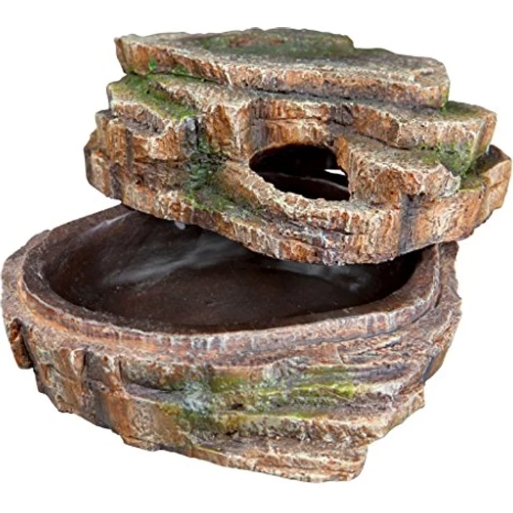TRIXIE Schlangenhöhle Regenwaldoptik, Rückzugsmöglichkeit und Häutungsplatz für Terrarien und Aquarien, abnehmbarer Deckel, Polyesterharz, 26 x 20 x 13 cm, 76199 – Bild 3