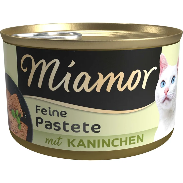 Miamor Pastete Kaninchen, Katzen-Nassfutter mit Vitaminen, 12x85g