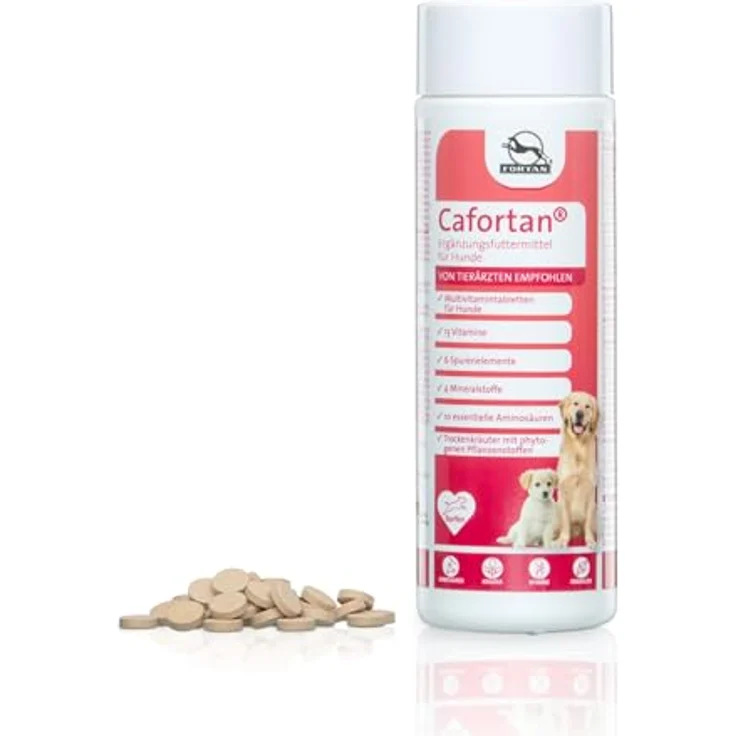 Fortan Cafortan, Vitaminpräparat für Hunde zur Steigerung der Widerstandskraft, 300 g – Bild 2