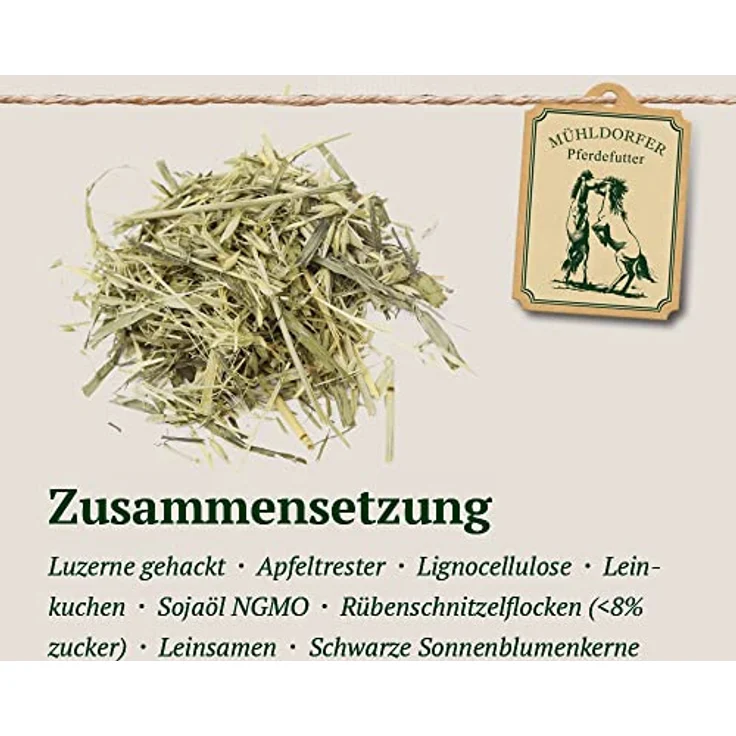 Mühldorfer iQ Struktur Plus, 15 kg Pferdefutter mit kaum Getreidestärke, strukturreich und magenschonend – Bild 4