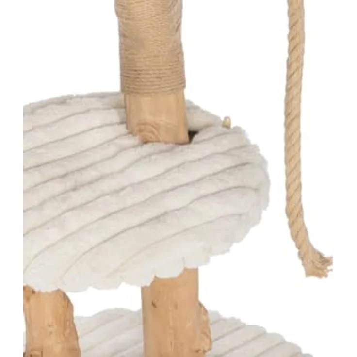 Designed by Lotte Kratzbaum Reya, cremefarben aus Dattel- und Birnbaumholz, für Katzen bis 10 kg – Bild 5