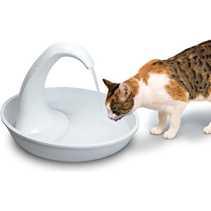 Pioneer Pet Swan Fountain, Katzentrinkbrunnen 2,36 l mit leisem Betrieb und BPA-freiem Kunststoff, weiß – Bild 7