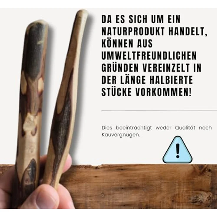 PetLove Kauholz für Hunde aus Olivenholz, Natürlicher Kauknochen für große Hunde > 20kg, Größe L (261-450 g), Nachhaltiges Hundespielzeug & Zahnpflege – Bild 4