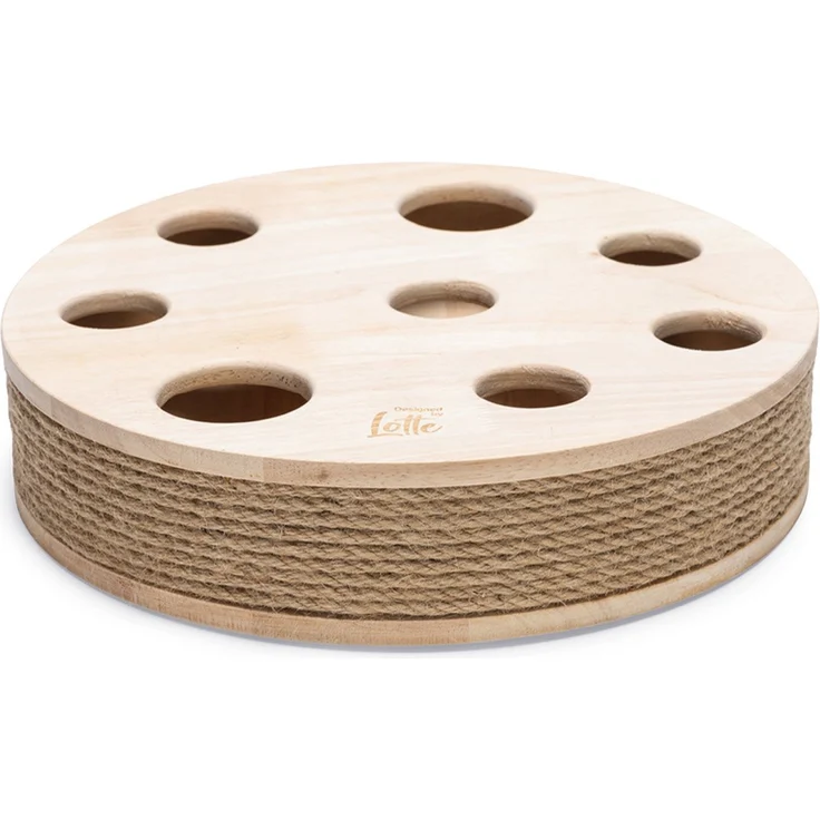 Designed by Lotte Katzenspielzeug Raya, Holzspielzeug für Katzen mit schönem Design und stundenlangem Spielspaß