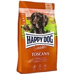 Happy Dog Kombi-Paket Supreme Sensible, Hundefutter 12,5 kg + 5 x 100 g weizenfreie Soft Snacks Sensible Toscana