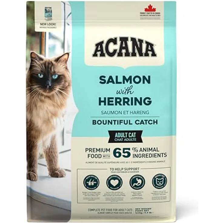 ACANA Bountiful Cat, 4,5 kg Katzen-Trockenfutter mit reichhaltiger Diät