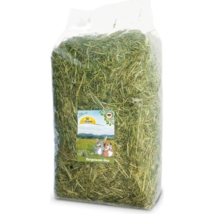 JR FARM Bergwiesen-Heu 2,5 kg, hochwertige Kleintierstreu mit natürlichen Kräutern und hohem Rohfasergehalt – Bild 1