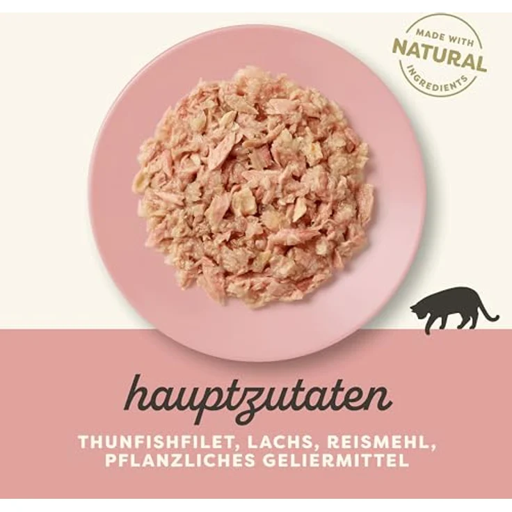 Applaws Premium Natural Wet Cat Food, Thunfischfilet mit Lachs in Gelee, 16 x 70g Portionsbeutel, natürliche Zutaten, ohne künstliche Zusatzstoffe – Bild 3