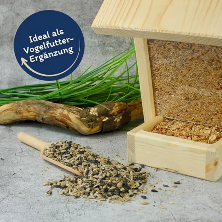 Lyra Pet® Sonnenblumenkerne Mix 25 kg | Geschälte & ungeschälte Kerne, fettreiches Wildvogelfutter, nährstoffreich und energiefördernd für Garten- und Wildvögel – Bild 4