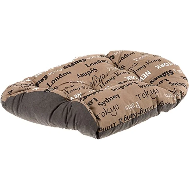 Ferplast Relax Hundekissen für mittelgroße Hunde und Katzen, waschbar, 78 x 50 CM, braun – Bild 4