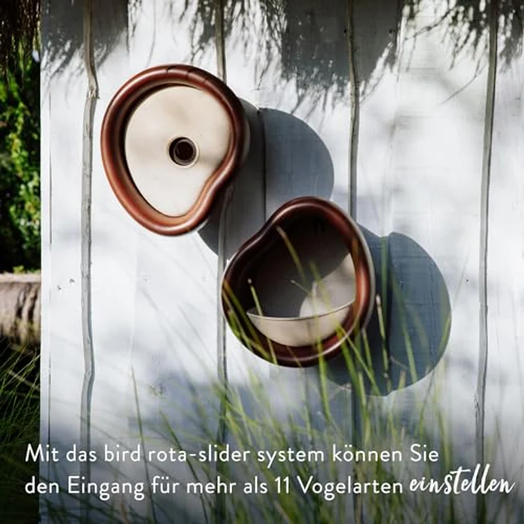 elho Organic Bird House 25cm, Vogelhaus für über 11 Arten aus 100% recyceltem Plastik, L27.4 x B16.8 x H25.4 cm, Braun/Kastanien Braun – Bild 4