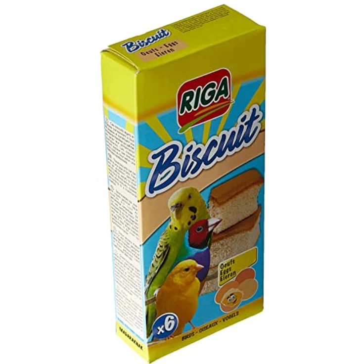 Riga 6 Kekse mit Ei für Vögel, 65 g - Ergänzungsnahrung zur abwechslungsreichen Ernährung und Aktivitätsförderung – Bild 3