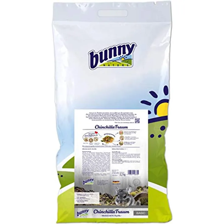Bunny Bunny ChinchillaTraum basic, Alleinfuttermittel für Chinchillas, 3,2 kg