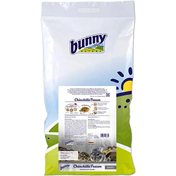 Bunny Bunny ChinchillaTraum basic, Alleinfuttermittel für Chinchillas, 3,2 kg – Bild 1