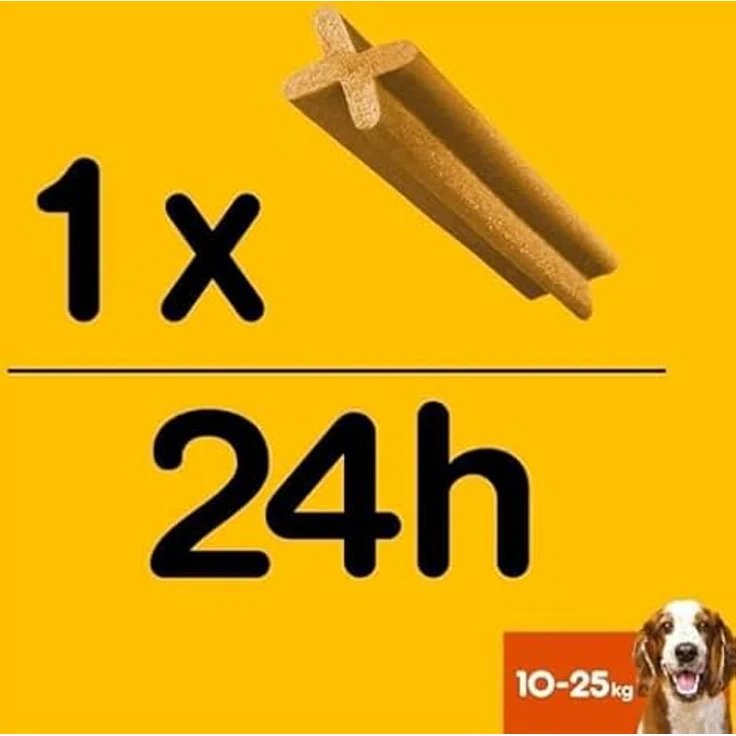 Pedigree DENTASTIX Daily Oral Care, Zahnpflege Hundesnack, Multipack Mega Pack 10-25kg, 105 Stück (15x7 Stück) – Bild 4
